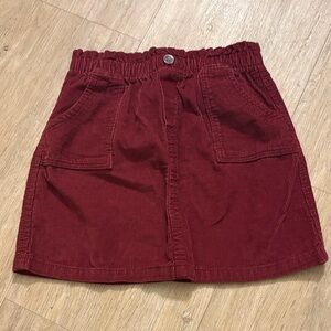 Old Navy Kids Corduroy Skirt - Burgundy
